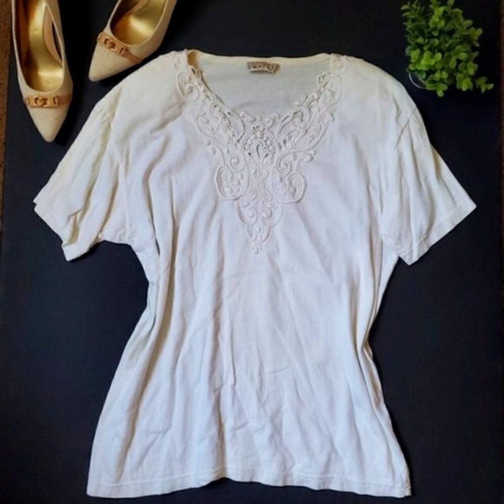 Vintage Chalet White Blouse
